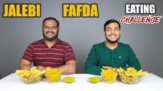 JALEBI & FAFDA EATING CHALLENGE | Jalebi And Fafda Eating Competition | Food Challenge