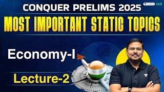 [Conquer Prelims 2025] Most Important Economy Static Topics You CAN’T Miss! | Lec 2 | Shyam Kaggod