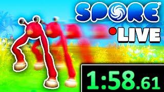 Can I Beat Spore as the FASTEST Species? (LIVE)