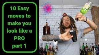 10 beginner flair bartending moves to make you look like a Pro - Part 1