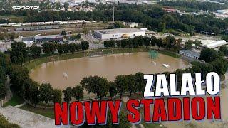 Powódź na inaugurację. Stadion w Nysie zalany