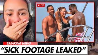 New Party Footage Of John Legend & Chrissy Teigen On Diddy’s Yacht | Chrissy’s CREEPY Behavior