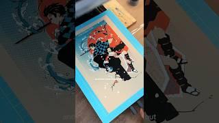 I Made Art with a Screen Printer & Laser Cutter  #art
