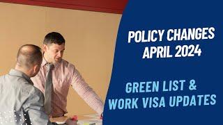 Major Immigration NZ policy changes, April 2024: Green list, AEWV, and Job Change updates