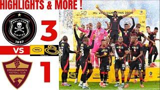 Orlando Pirates Vs Stellenbosch FC| Extended Highlights |All Goals| MTN 8 Final 2024