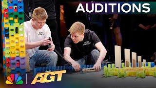 DaksDominoes Creates The Most SATISFYING Dominoes Stunt! | Auditions | AGT 2024