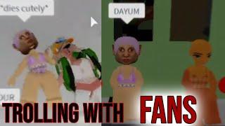 Trolling on ROBLOX With FANS Kairu Yunisu