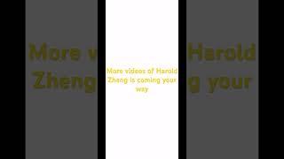The show must go on for Harold Zheng