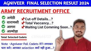 Zro Lucknow Agniveer Army Aro Wise Final Result 2024 !! Army waiting List !!Rti kaise lagaye