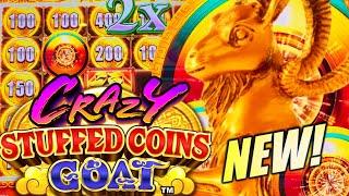 NEW SLOT! CRAZY FOR CRAZY STUFFED COINS GOAT & TOAD  Slot Machine (KONAMI GAMING)