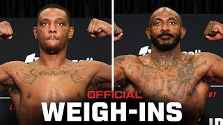 Hill vs Rountree Jr. Weigh-Ins | UFC Baku