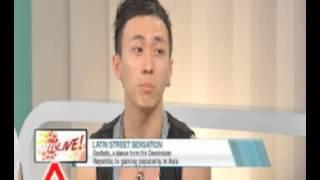 Sam & Basara with Gary Foo, Channel News Asia Singapore Bachata Festival Interview