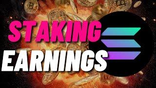 My Earnings from Staking SOLANA for 2 Weeks
