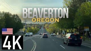 Road Tour of Beaverton, Oregon in 4K - The Home to Nike Shoes - Driving Beaverton (Portland Suburb)