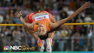 Ukrainian Olympic champ Yaroslava Mahuchikh just won't stop...soars in Lausanne HJ | NBC Sports