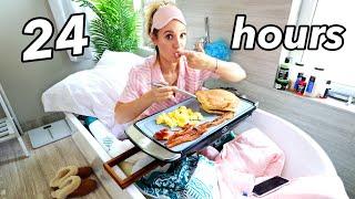 24 Hour Overnight Bathroom Challenge!!