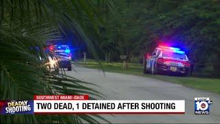 2 dead, 1 detained after Miami-Dade shooting