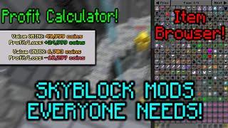 Hypixel Skyblock - SKYBLOCK MODS YOU NEED RIGHT NOW!