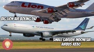 LION AIR JUGA PUNYA PESAWAT BESAR, GARUDA JUGA PUNYA PESAWAT KECIL - 5 PERBEDAAN BOEING DAN AIRBUS