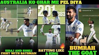 BUMRAH brings IND Back! IND vs AUS 1st TEST Day 1 & 2 | KL RAHUL & Yashasvi Jaiswal BATTING 