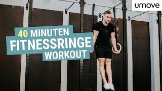 40 MINUTEN FITNESSRINGE WORKOUT | Die Basics mit den Gym Rings vom Profi erklärt! | umove