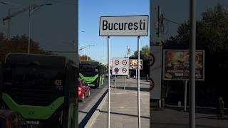 Autobuzul Karsan e-ATAK #9166 intrând în București pe linia 429 cu șofer de treabă