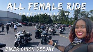 BENT THE WHEEL On My Harley Davidson All Female Ride, Over 400 Women Rode Motorcycles! #motovlog