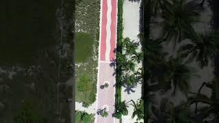Discover Miami Beach's stunning coast walkway from a bird's-eye view with our drone footage