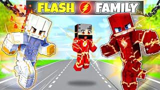 Raised By FLASH DAD In Minecraft (Hindi)