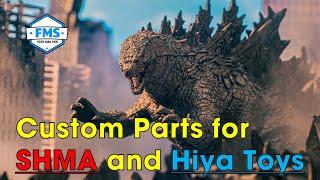 Custom Parts for Godzilla Figures #Godzilla #shmonsterarts #hiyatoys