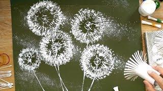 Toilet Paper Rolls Dandelion Q-Tips Painting Techniques