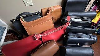 ENTIRE VINTAGE COACH HANDBAG COLLECTION AND BAG OF THE WEEK || CONTENT WITH CANDACE