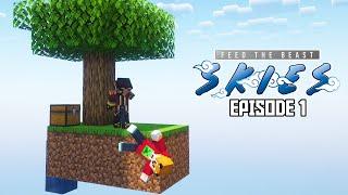 I started a new adventure in Minecraft Modded! FTB Skies Episode 1