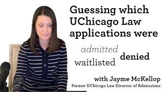 Former UChicago Law Admissions Director Critiques Real UChicago Law Applications