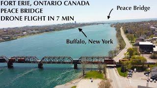 Fort Erie, Ontario Canada - Niagara River 4K Drone Fly Over Serene