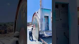 Double blade quarrying cutting machine for stone granite marble #stonemachine