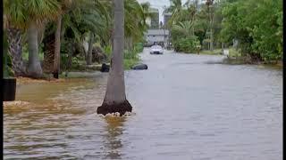 Part of Bonita Springs, Florida, underwater before Hurricane Helene landfall