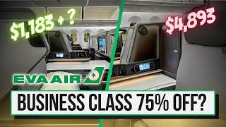 HOW to Fly EVA AIR BUSINESS Class for LESS by upgrading Premium Economy with CITI ThankYou Points