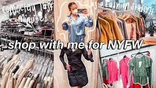 SHOPPING FOR NEW YORK FASHION WEEK as a fashion student *completely last minute*