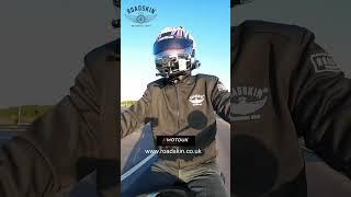 RoadSkin EasyRider Hoodie for Motorcycles, AA rated  wearing their Taranis Elite Motorcycle Jeans