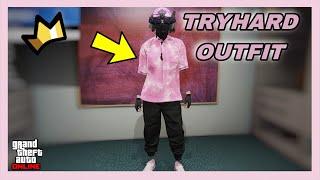 GTA 5 ONLINE - FEMALE BLACK JOGGERS PINK MARBLE INVISIBLE ARMS OUTFIT TUTORIAL