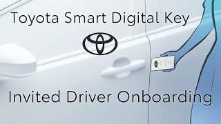 Toyota Smart Digital Key : For Invited Driver