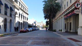 Coral Gables Business District 4K , Wandering Cycling Tour , Coral Gables Miami FL, February 28 2023