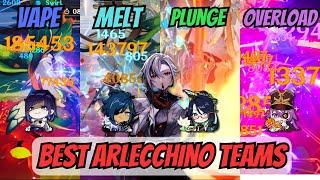 8 BEST / STRONGEST C0 ARLECCHINO TEAMS | Spiral Abyss Showcase / Guide [ Genshin Impact ]