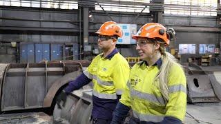 No. 5 Blast Furnace Operators at the Port Kembla Steelworks