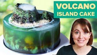 I Tried To Make A Volcano Jelly Island Cake • Tasty