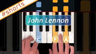 EASY John Lennon piano song you need to learn! #shorts