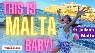 Malta Vlog 2021|Dragonara Island Resort|Best Sites Malta|Travel Malta|Rory and Sage World Class Ep47