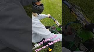 Mother's Day 1st time ever on a 2stroke!!! GO MOM! 