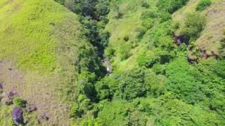 Bajawa Waterfalls - aerial footage of Ogy falls